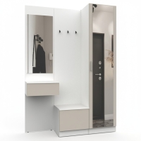 Набор мебели для прихожей "Марсель-106" МР 01-106 В2160 Ш1500 Г420 (ЛДСП Кашемир)